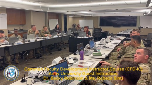 WHINSEC's Center for Faculty and Staff Development (CFSD) is currently expanding its scope of influence, partnering with Army University to conduct the largest iteration of the Common Faculty Development Instructor Course (CFD-IC) that WHINSEC has ever delivered. #WHINSEC CFSD is hosting a cohort of 34 leaders from the Army Security Cooperation Group-South (ASCG-S), with the assistance of world-class guest instructors from Army University, in support of their upcoming mission to the U.S. Souther