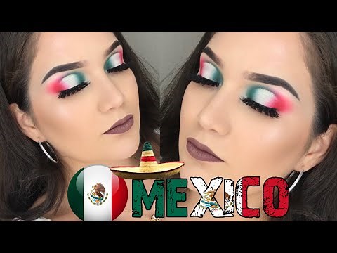 FIESTA MEXICANA 🇲🇽 Maquillaje Tricolor para el 15 de septiembre | VIVA MEXICO 🇲🇽