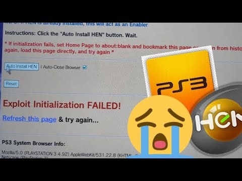 Exploit Initialization FAILED ***PS3*** (((SOLUCIÓN)))