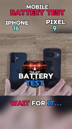 ⚡☠️😱 IPHONE 16 vs PIXEL 9 BATTERY TEST!!