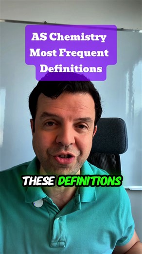  5 Most Important definitions for IAL chemistry Unit 1 Exam in 2026...