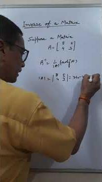 Inverse of a matrix # Easy method😀😀 #12thmaths #boardexampreparation #easyconcept #pw#unacadmy1👍😀