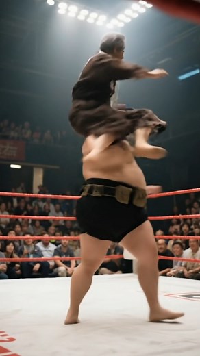 5.7K views · 40 reactions | Shaolin Monk vs Rockstar Sumo – Epic MMA Battle #Shaolin #Sumo #Rockstar #MartialArts #CinematicShorts #EpicFight #ActionShorts #MMA #Kungfu #Shorts | Justien | Facebook