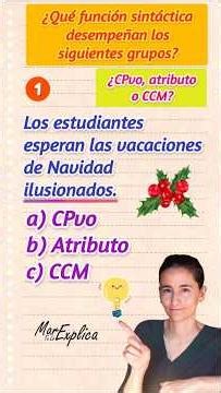 🤔⬆️SINTAXIS Test⬆️ ¿CPvo, atributo o CCM? #lenguaespañola #eso #evau #pau