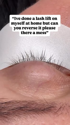 DIY Lash lift gone wrong 臘‍♀️ don’t do lash lifts on yourself girls reversing my clients lash lift but she promised not to do it ever again 臘‍♀️ | Lashes By Sammy Leigh X | Facebook