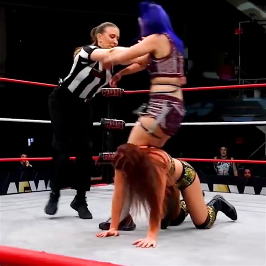 Don’t mess with referee Aubrey Edwards 😤 | All Elite Wrestling