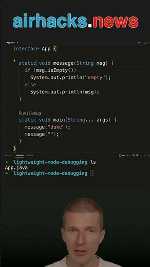 VSCode Lighweight Mode: Debugging Java Without Projects #java #shorts #coding #airhacks #vscode