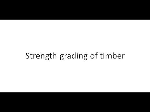Strength grading of timber