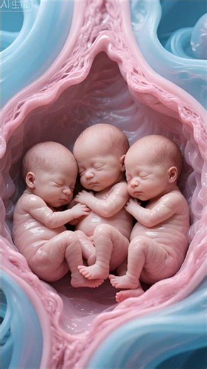 Incredible Bond of Triplets Growing Side by Side Inside the Mother’s Womb