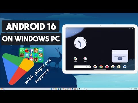 Run Android 16 With PlayStore on Windows PC or Laptop!