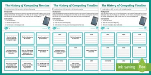 KS2 History of Computing Differentiated Worksheet