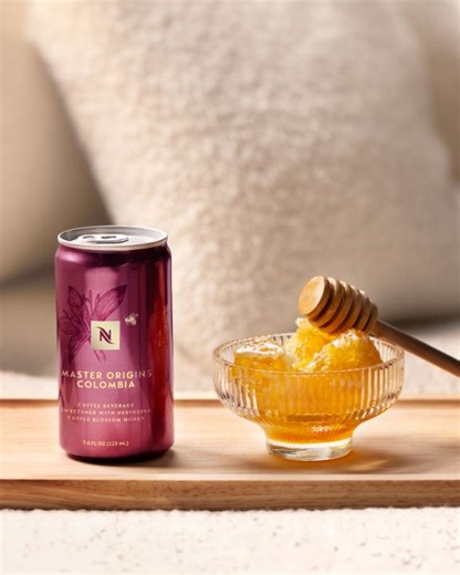 Welcome to the sweet side of Nespresso. 🐝 Meet Master Origins Colombia Coffee Drink, our first ever ready-to-enjoy coffee sweetened with our Coffee Blossom Honey harvested from the same farm. 🍯 And the news gets even sweeter: our busy bees have crafted a small batch of our Coffee Blossom Honey—available again for a limited time. Shop our limited-edition 12-pack and honey here: https://nespres.so/a/qquiis or pick up a 4-pack and honey in our Walnut Creek, California and Madison Ave., New York C