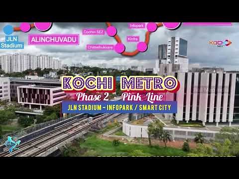🚇 #Kochi Metro Phase 2 | New 11.2 km Pink Line | Route, Stations & Timeline | Rail Maps India
