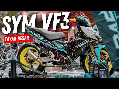 SYM VF3i Modified – Tayar Besar Baru Nampak Gah!