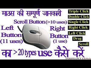 20+ Uses of Mouse | Triple/Double/Single/Left/Right Click, Drag (Left button, Right button, Scroll)