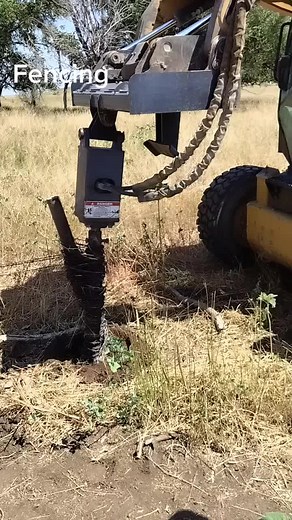 tearing out some old fence..putting in new ...this is how we use the post hole digger to wind up the old wire.#dennisranchdotcom #stayatdenisranch #fencing