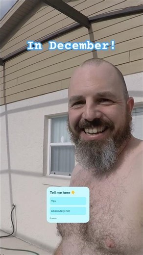 Would you JUMP in a cold pool in Florida? #travel #florida #december2023