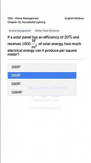 12th Home Management Solar Panel Efficiency Explained