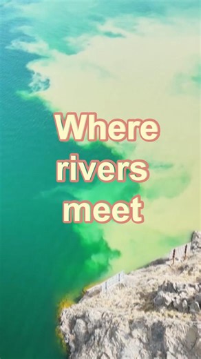 7K views · 57 reactions | In Yongjing, northwest China's Gansu, the crystal-clear Tao River meets the Yellow River, painting a surreal line between blue and gold. #Nature #Wonder #ChinaTravel #China | China Xinhua News | Facebook