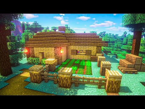 Minecraft: Oak Starter Survival House Tutorial - How to Build The Best Starter House EASY