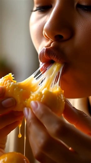 ASMR Eating Extra Cheesy Juicy Cheese Balls 🧀🤤 | Crunchy & Melting Sounds #Shorts