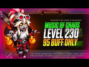 Music Of Chaos Level 230 | 95 Buff only? | Hero Wars | Best Team