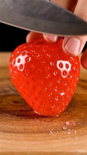 “🔪 Crystal Jelly 🍓Strawberry ASMR Slice #SatisfyingCrack #oddlysatisfying #viral #viralshorts