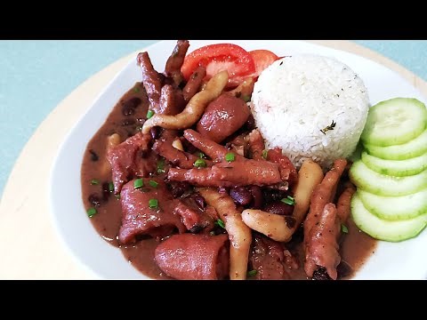 JAMAICAN STEW PEAS With CHICKEN FOOT | EASY STEW PEAS RECIPE
