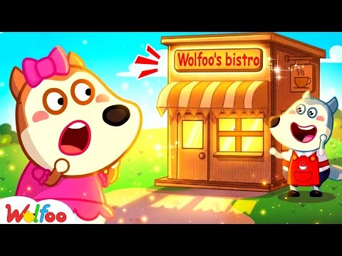 Cardboard Cafe Adventure for kids! | Wolfoo Family Cartoon