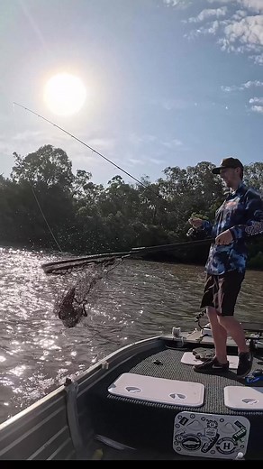 How I Caught this Flathead Fish with a Fishing Lure on a Boat