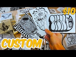 Making Custom Stickers - Durability Test Printing Light Blue Thermal Stickers