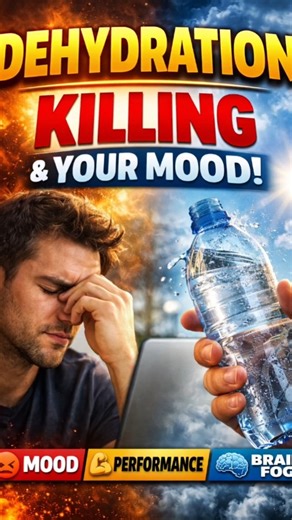 Dehydration Is Ruining Your Mood, Focus & Performance — Drink Water!#shorts#health