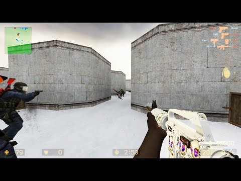 Counter-Strike Source | Map - fy_snow | CT 14 - 11 TER | Gameplay | 4K 60fps