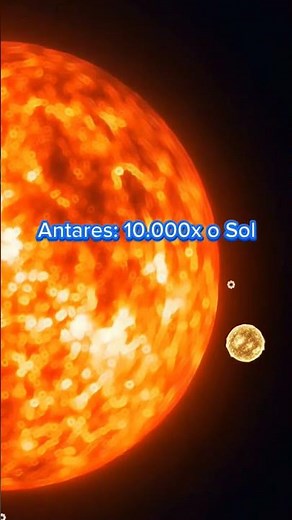 Antares vs. Sol: A Estrela Mais Brilhante do Céu Noturno!