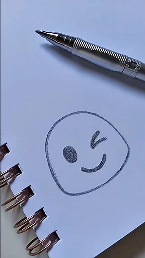 How to Draw a Winking Face Emoji 😉 Easy! 🌟