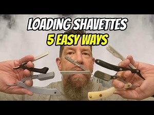 HOW TO: 5 Quick Steps for loading a blade into straight edge shavette style razors.