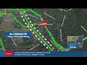 Flooding and rain causing crashes in metro Atlanta due to Tropical Storm Helene