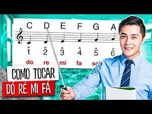 Como tocar DÓ RÉ MI FÁ no Teclado | Prof. Brito Brazil