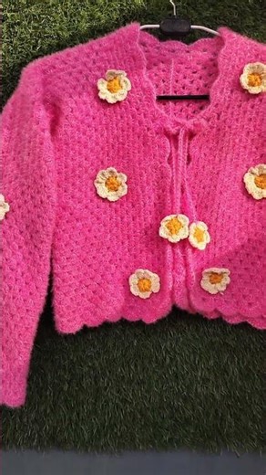 #crochet work# soft woolen #jacket