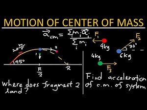 Motion of center of mass review problems - Physics