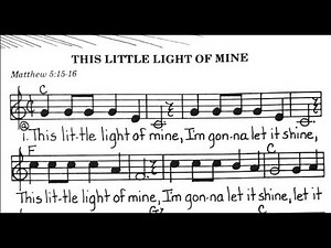 이 작은 나의 빛 This Little Light of Mine (Let It Shine) | 쉬운 영어찬양 함께 부르기
