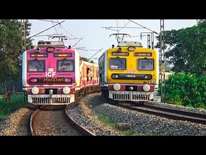 🚇 Dangerous 90° Curve Scene | Indian Railways Local Meets Express Train