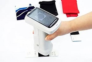 Handheld Spectrophotometer D/8 Spectrometer SCI Colorimeter Color Difference Tester with Ultra-high Repeatability Accuracy 0.04 Aperture Φ8mm Φ11mm Storage 10000 Data for Printing Paint