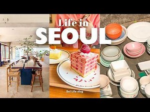 Life in Seoul | Coffee shops, Pop-Up stores, Rainy day & Vintage Flea Market | Korea VLOG