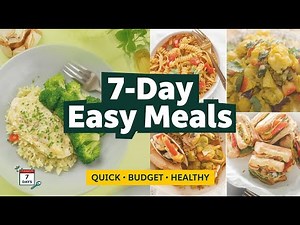 Easy Weekly Meal Plan for Beginners 🍴 Quick, Budget-Friendly & Healthy Recipes