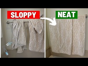 How to FOLD Bath TOWELS {Laundry Basics}