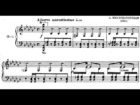 Aram Khachaturian - Toccata (with score)