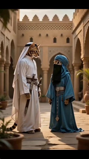 The aftermath of Lin Lian being slapped, and the love story of Lin Lian and the prince—Arabic version.#linlian #cat #funnycat #林莲 #AIAnimals