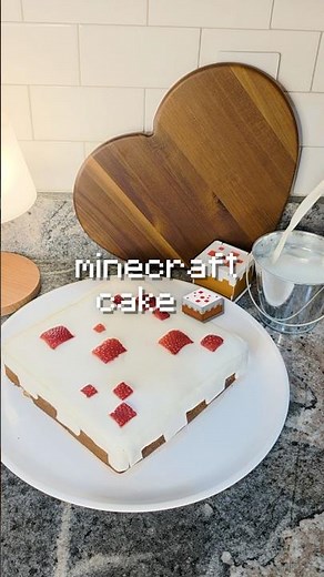 Minecraft Cake IRL 🎂 ‪@GonnaNeedMilk‬ #ad #gonnaneedmilk #Minecraft