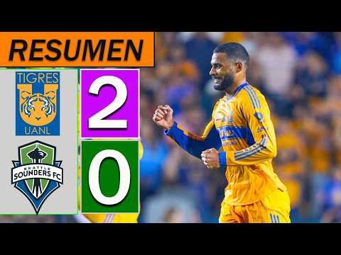 Tigres vs Seattle Sounders 2-0 Full Highlights and Goals | Concacaf Champions Cup 2026